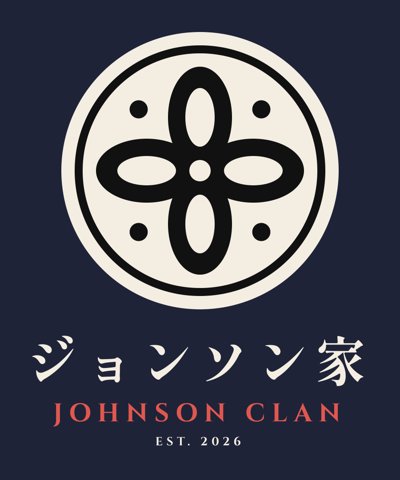 Johnson Clan crest, katakana ジョンソン家